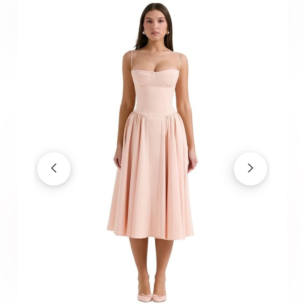 ☀️Peach pink parfait dress NEW
